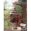 Wooden bird house