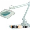 Square Table Top Magnifier Lamp With Spring Arm