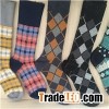 Ladies Double Cylinder Jacquard Knee High Socks