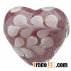 heart glass beads