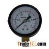 2.5inch-63mm Black Steel Case Brass Connection Bottom Thread Type Pressure Gauge