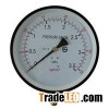 8inch-200mm Black Steel Case Brass Connection Bottom Thread Type Pressure Gauge