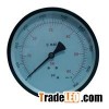 6inch-150mm Black Steel Case Brass Connection Back Thread Type Pressure Manometer