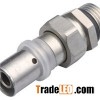 Brass Press Fitting Male Socket Straight