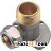 Brass Compression Fitting Backplate Female Tee Elbow