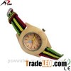 Leather Strap And Wooden Watch