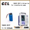 18650 3s1p for transfusion pump