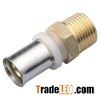 Brass Crimp Fitting Male Straight