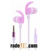 Fashion metallic stereo in-ear earphone with microphone for