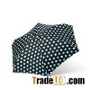 Aluminum Mini Folding Umbrella With Dot Pattern