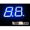 dual digits blue 7 segment led display