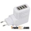 4 Ports USB Charger EU Plug