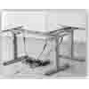 L shaped electric height adjustable desk with 3 motors