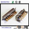 high power right angle straight dsub connector