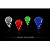 Bicycle tail Light Red Blue White Green 2 Parallel Lines