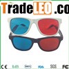 High quality red cyan 3d glasses plastic