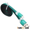 Flat USB cable data cable for smart phones