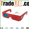 Paper red cyan 3d glasses