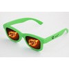 Plastic frame heart fireworks glasses