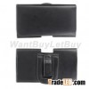 Smooth Leather Holster Case with Belt Clip for Samsung Galax