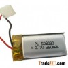 ICS502030-250mAh lithium polymer battery for mobile devices