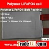 Rechargeable soft pack 3.2V 20Ah LiFePo4 Battery For EV