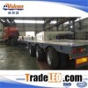 Independent linkage steering air suspension flatbed trailer