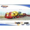 Customized 2 axle gooseneck low loader semi trailer