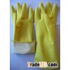 flocklined household latex gloves-40g/pair