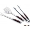 BBQ Tool Set Of 3 With Pakka Wood Handle