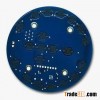 2-layer PCB with Carbon Keypad and Blue Solder Mask