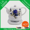 Color change ceramic electric kettle with digital PC