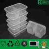 Divided Clear PP Plastic Food Container 850ml