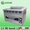 Induction ranges with six burners and oven