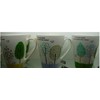 Porcelain 13oz V-shaped mug with latest decal designs ,3 ass