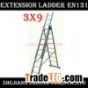 3 Section extension ladder 3X9
