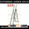 3 Section extension ladder 3X8