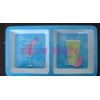 Melamine Double Grids Plate