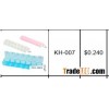 7 days plastic pill box with key ring