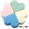 heart powder puff