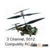 3CH Brushless RC Helicopter(green) S012