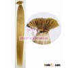 100% human remy hair -- Flat tip hair extension