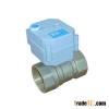 Mini 2 way electric brass ball valve for automtic control