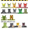 high visibility safety reflective warning vest