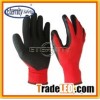 13G latex coated gloves