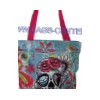 Skull Twill Fabric Handbags