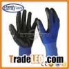 13G polyester nitrile coated glove wave palm