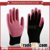 Seeway foam latex coated on palm nylon work gloves