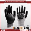 Seeway PE anti cut TPR impact working nitrile glove