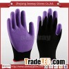 Seeway sandy finish latex coated nylon working rubber gloves